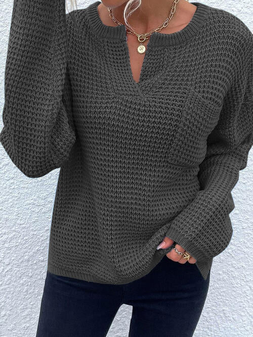 Paityn Notched Sweater