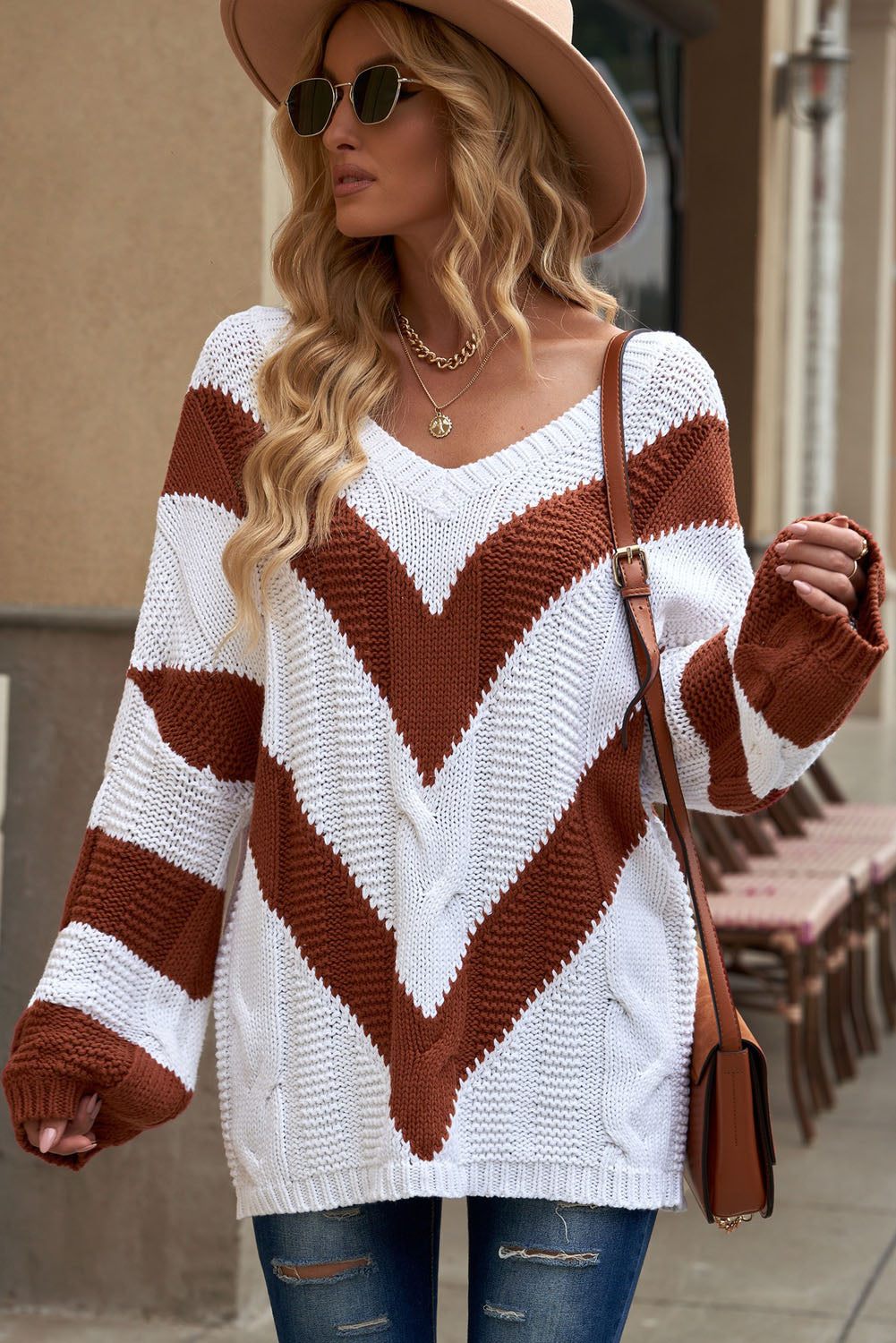 Chelsea Chevron Sweater