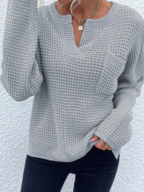 Paityn Notched Sweater