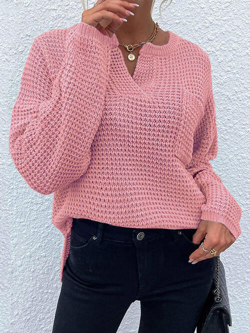 Paityn Notched Sweater