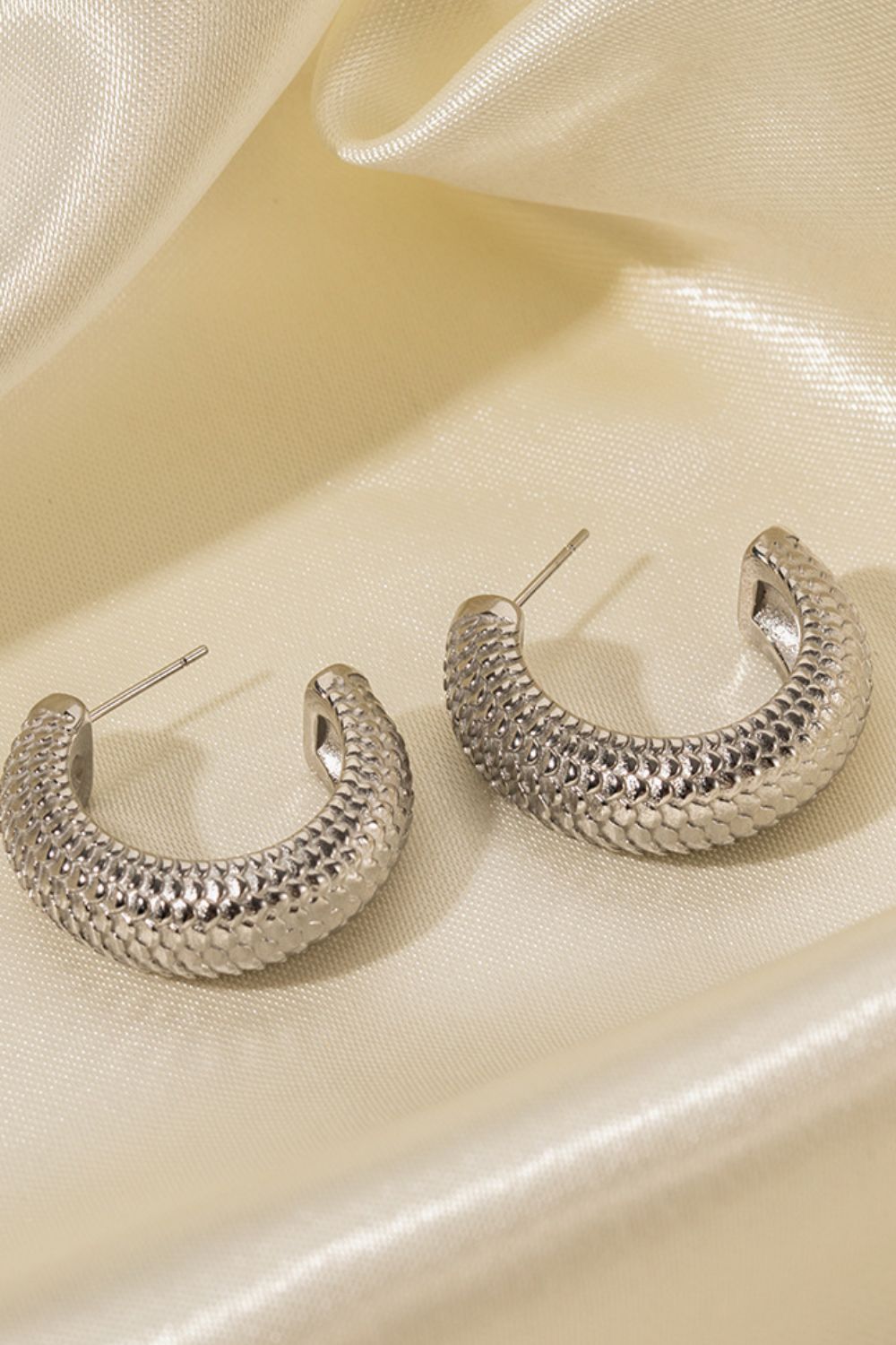 Elaina Scale Hoop Earrings