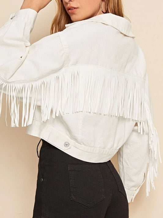 Lola Fringe Denim Jacket