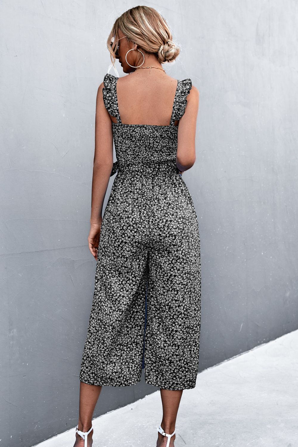 Mylah Printed Belted Jumpsuit