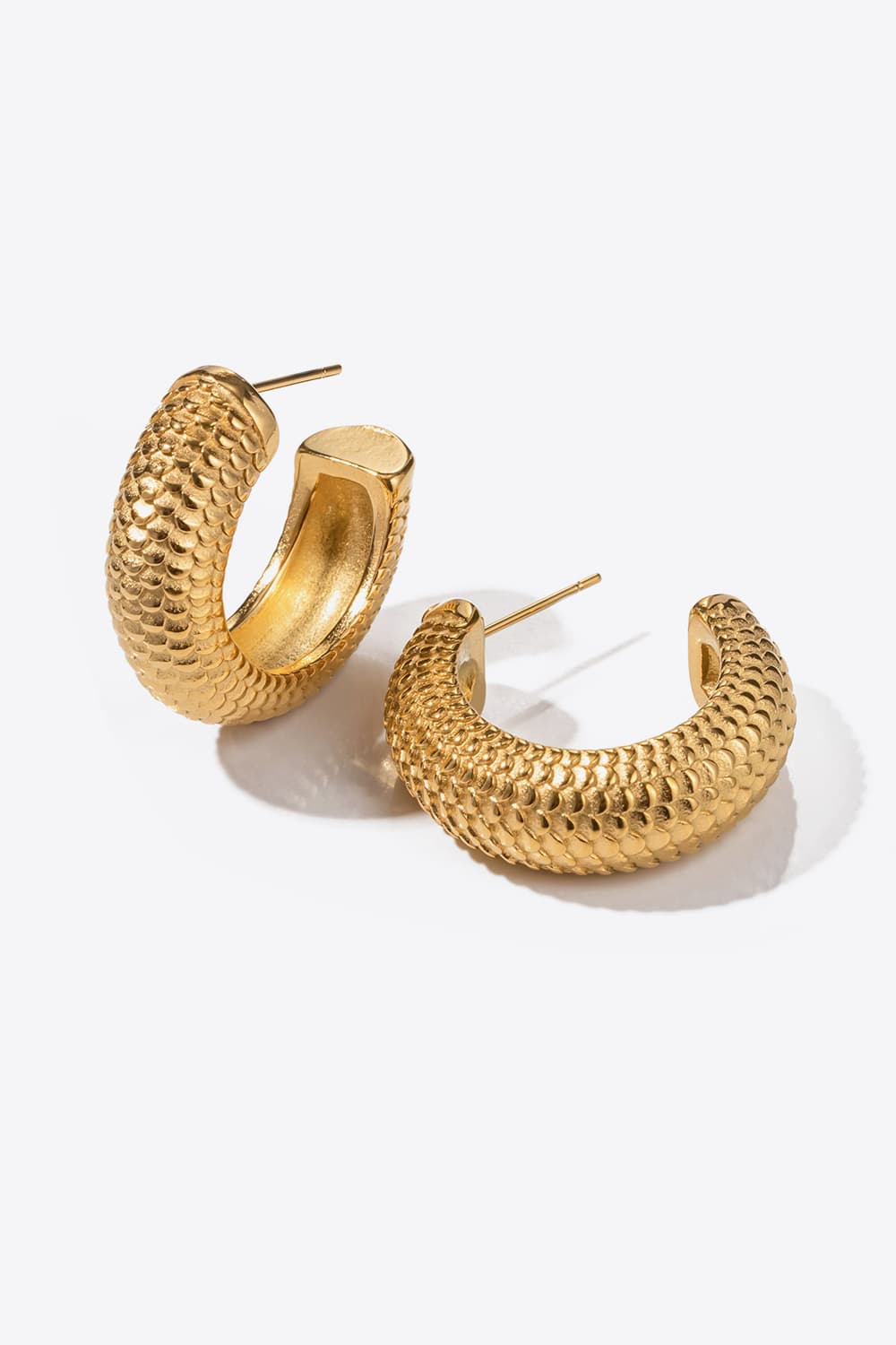 Elaina Scale Hoop Earrings