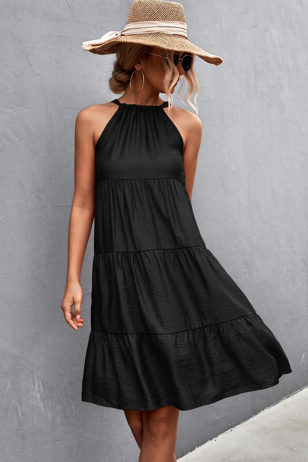 Gabriella Grecian Tiered Dress