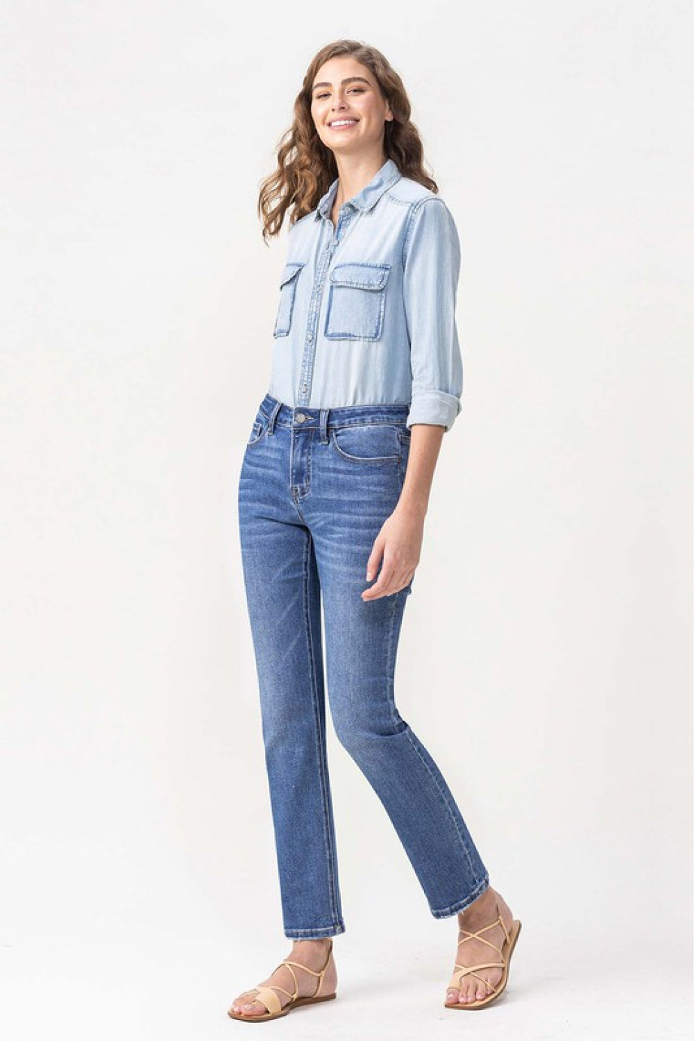 Blake Midrise Slim Ankle Straight Jeans