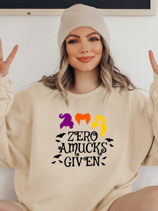 ZERO AMUCKS GIVEN Graphic Sweatshirt