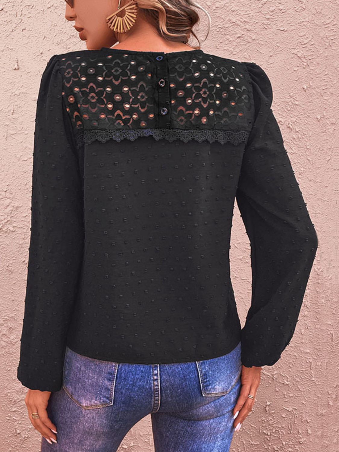 Regina Swiss Dot Lace Blouse