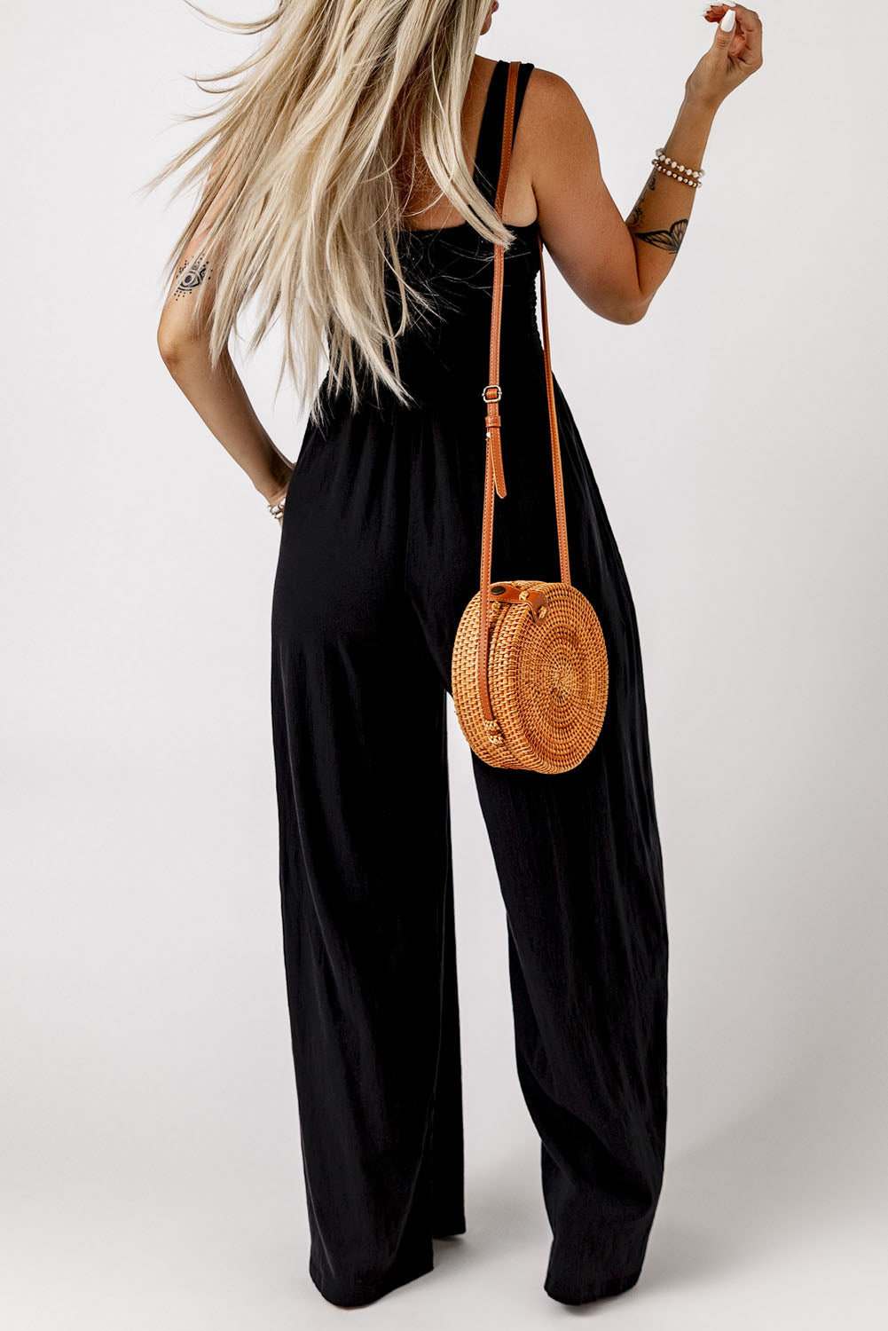 Zoe  Square Neck Jumpsuit