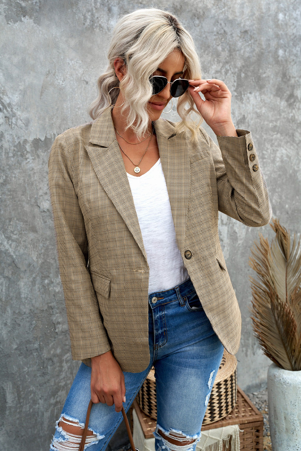 Lilly Plaid Blazer