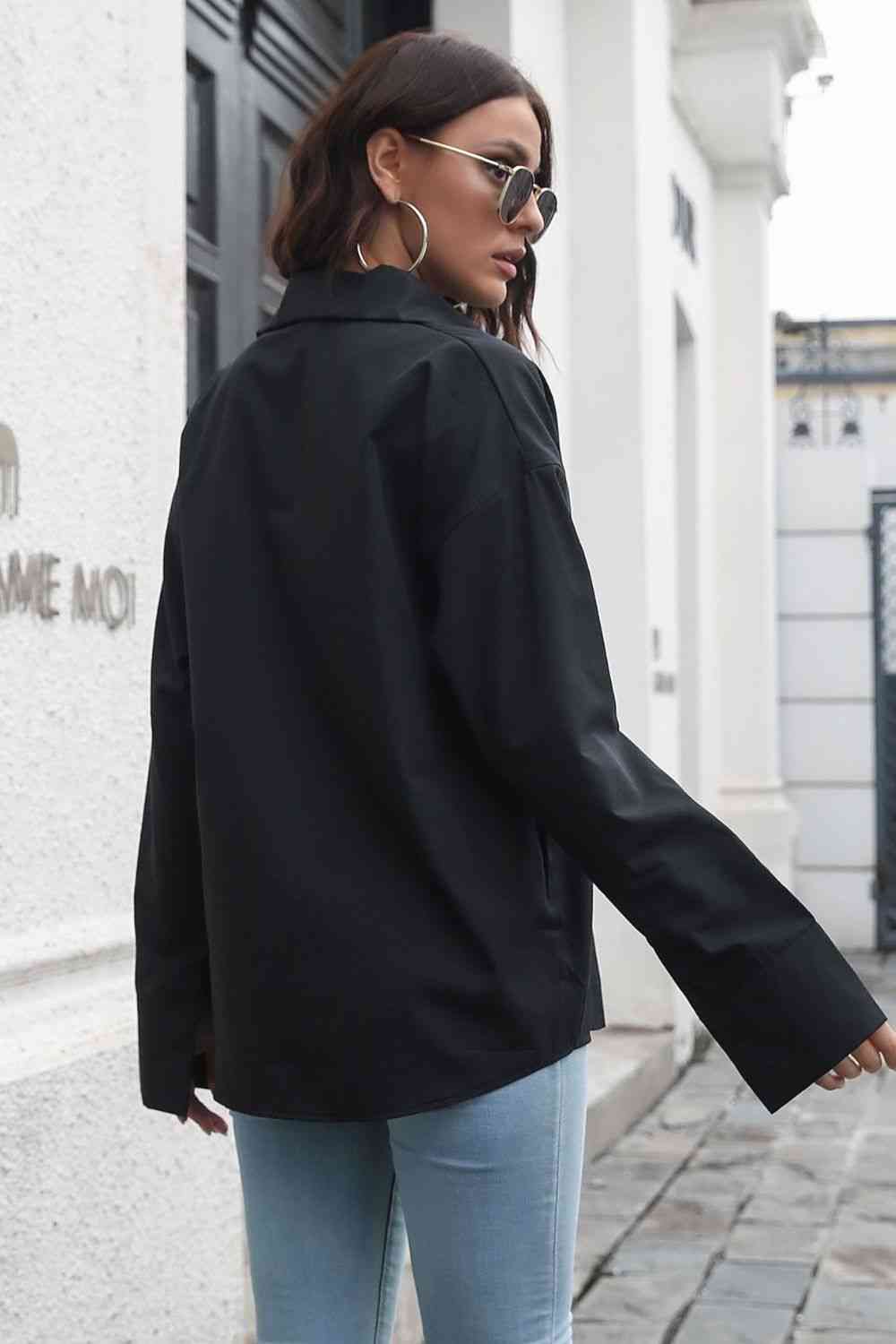 Dropped Shoulder Longline Shirt