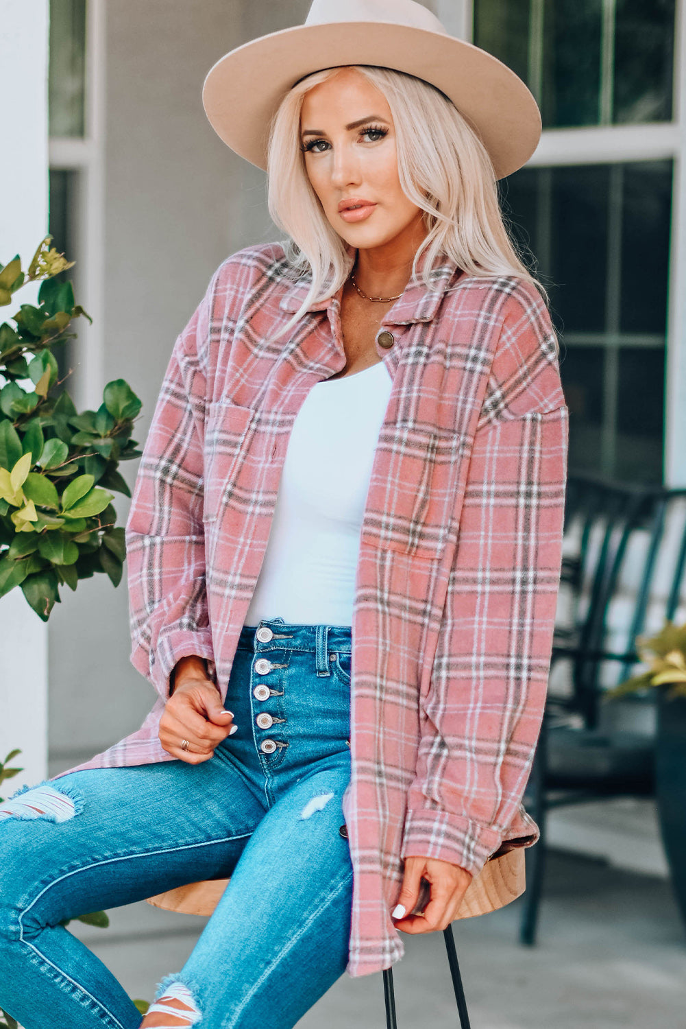 Riley Plaid Shacket