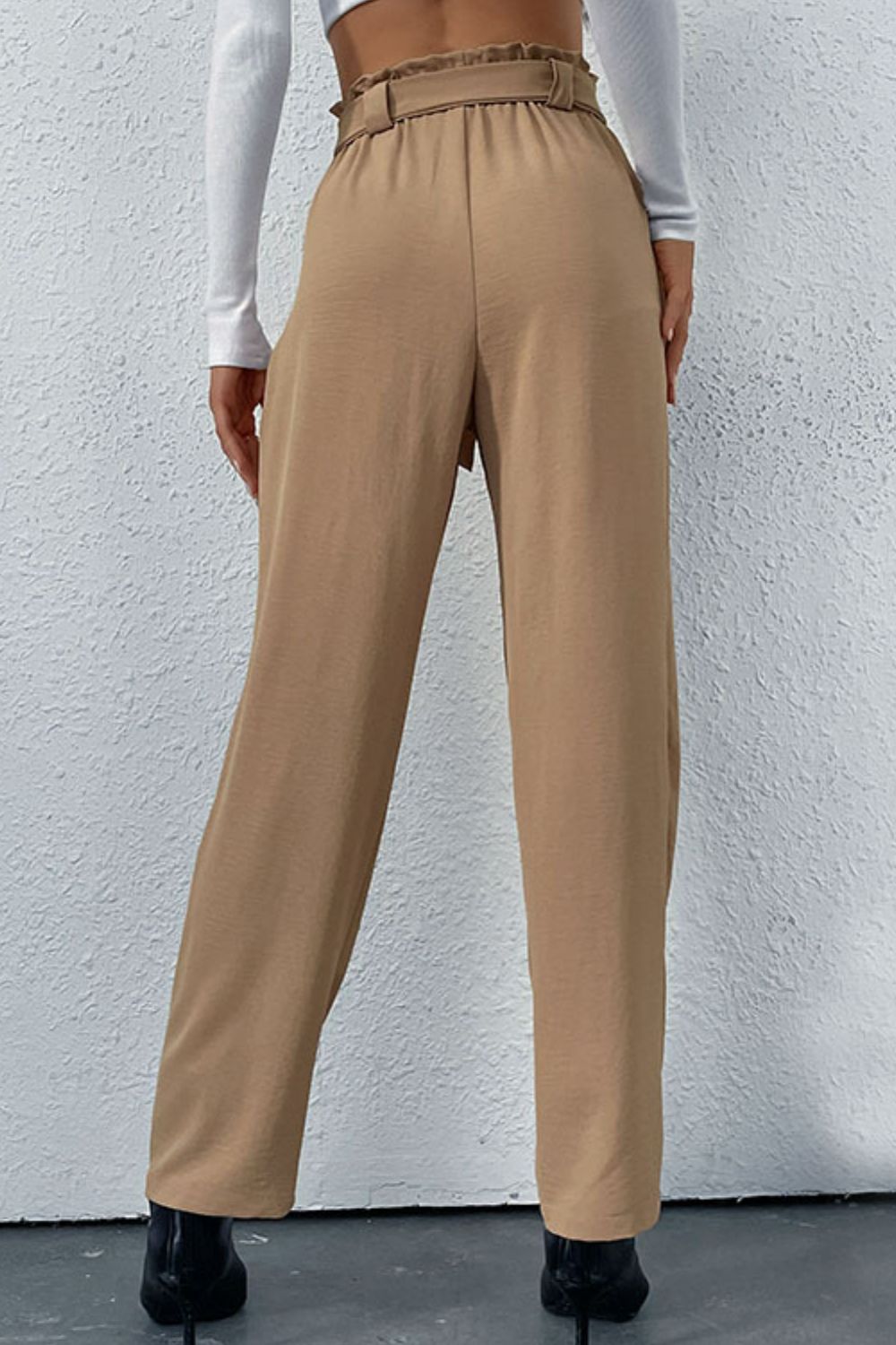 Emily Belted Straight Leg Pants