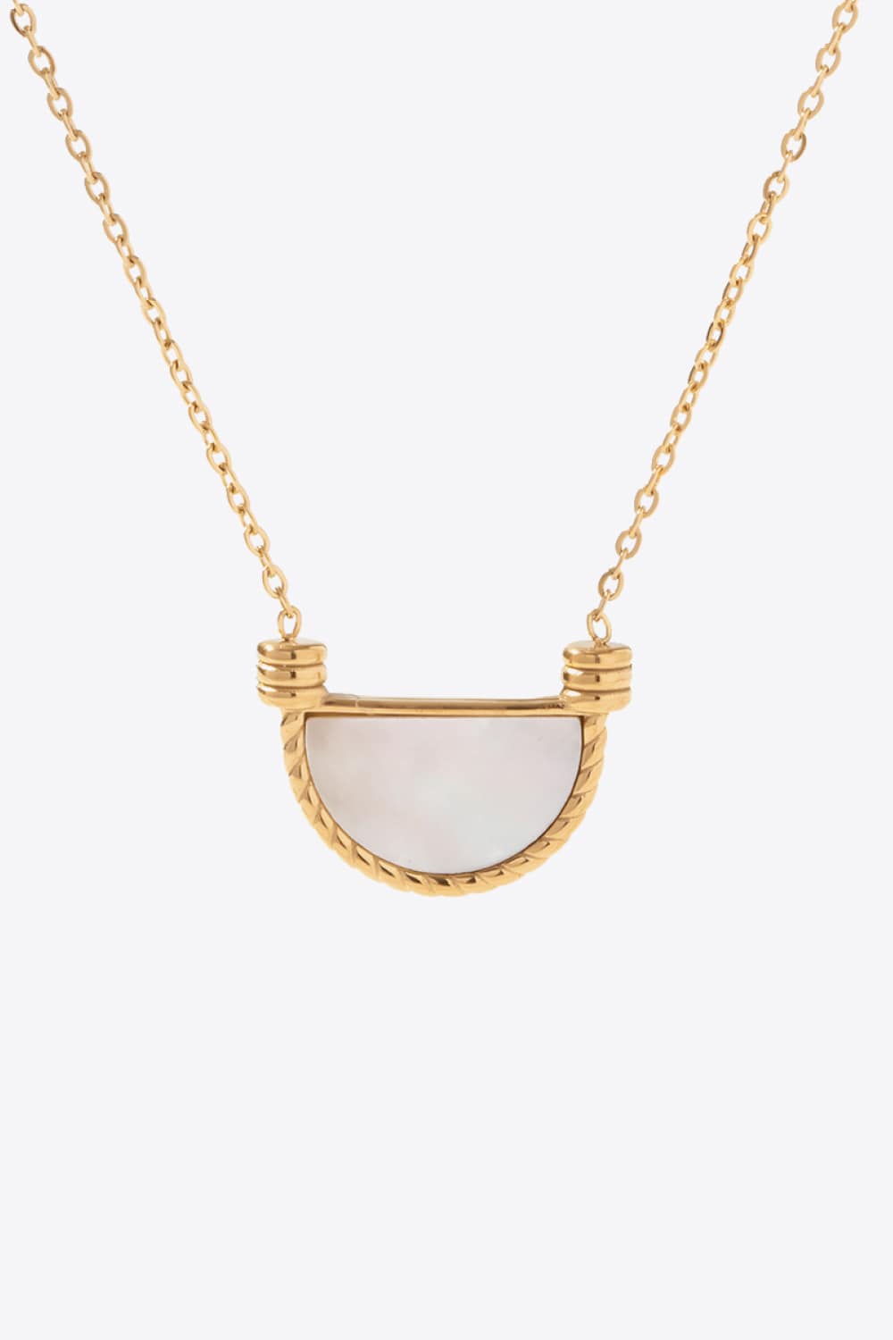 Nataly Semi Circle Pendant Necklace